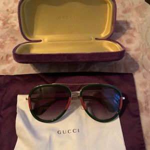 Authentic Gucci Aviator Sunglasses